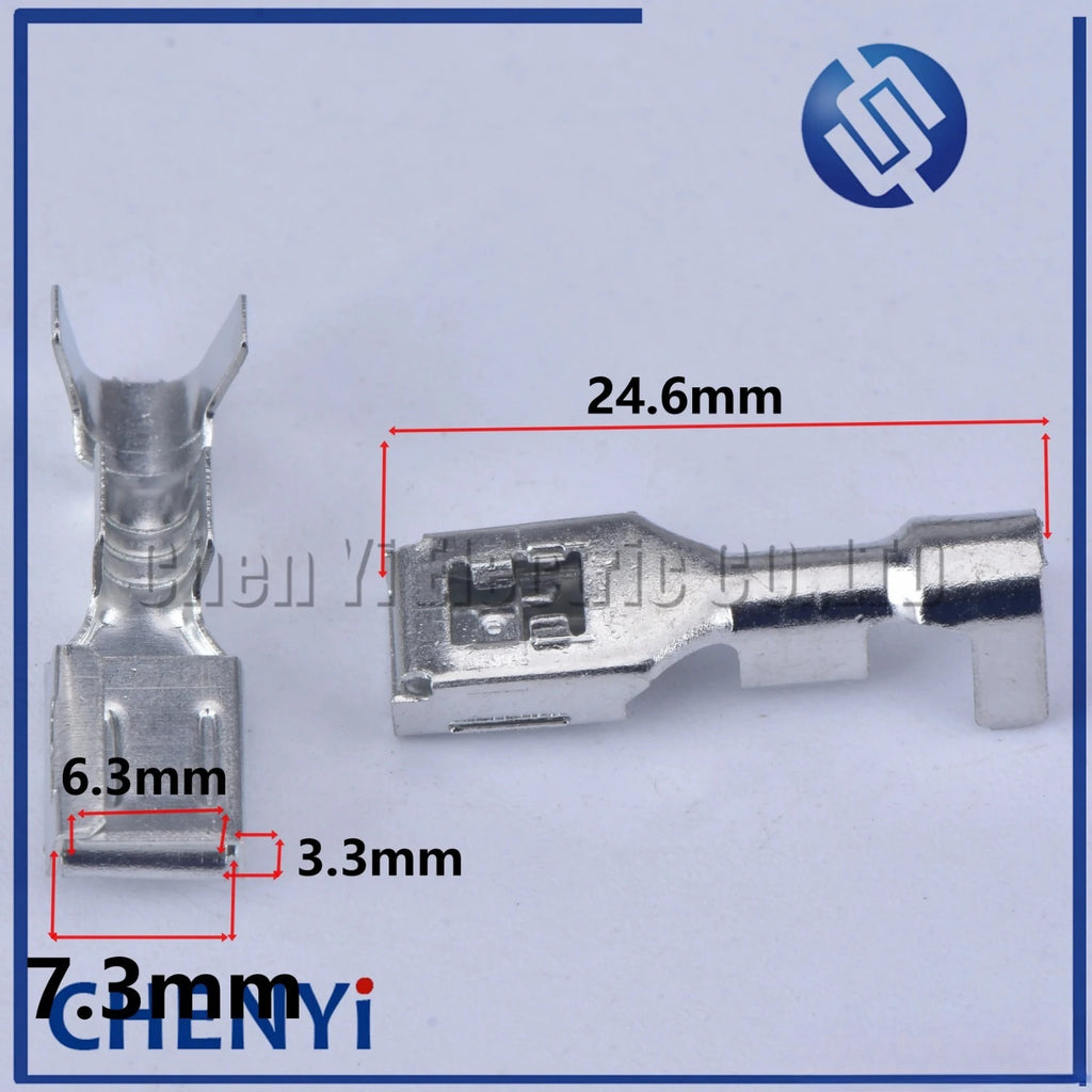 20 Pcs male or female 6.3mmx0.8mm crimping terminal Pin replacement  7283-5596-10 7282-5596-10 Connector