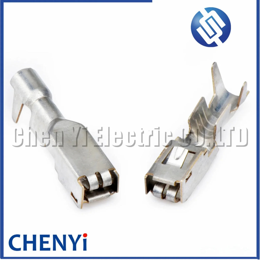 50 Pcs 2.8mm female Wire Crimp Brass tin plating Terminal Cable Splice Pins 968075-2 1355950-2 968678-2 For connector plug