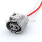 2 Pin 4.8mm Male Female Waterproof Electronic Connector Brake Booster Pump Components Plug for Toyota Ford Focus Mazda 176143-6