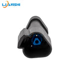 Automotive connector DT04-3P-EP10 with 120-ohm resistance, Dechi waterproof connector, 3-hole black plug