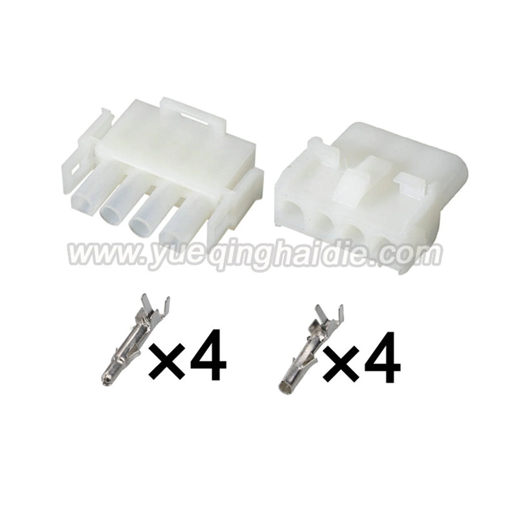 4-Pin Connector Unsealed 2.1mm Male Female Connector Automotive Wire Harness Terminals Cable Socket 5084-1040 1-480703-0