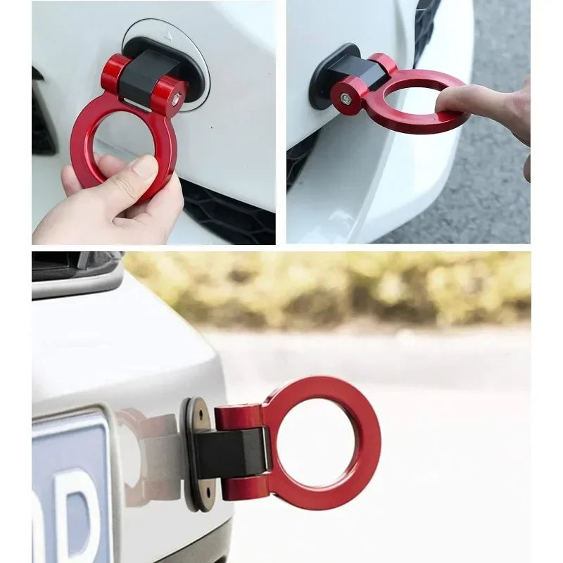 Car Simulation Tralier Tow Hook Kit ABS Bumper Sticker Adorn Universal Tow Hook Kit Auto Accessories Only for Decoration Amagi