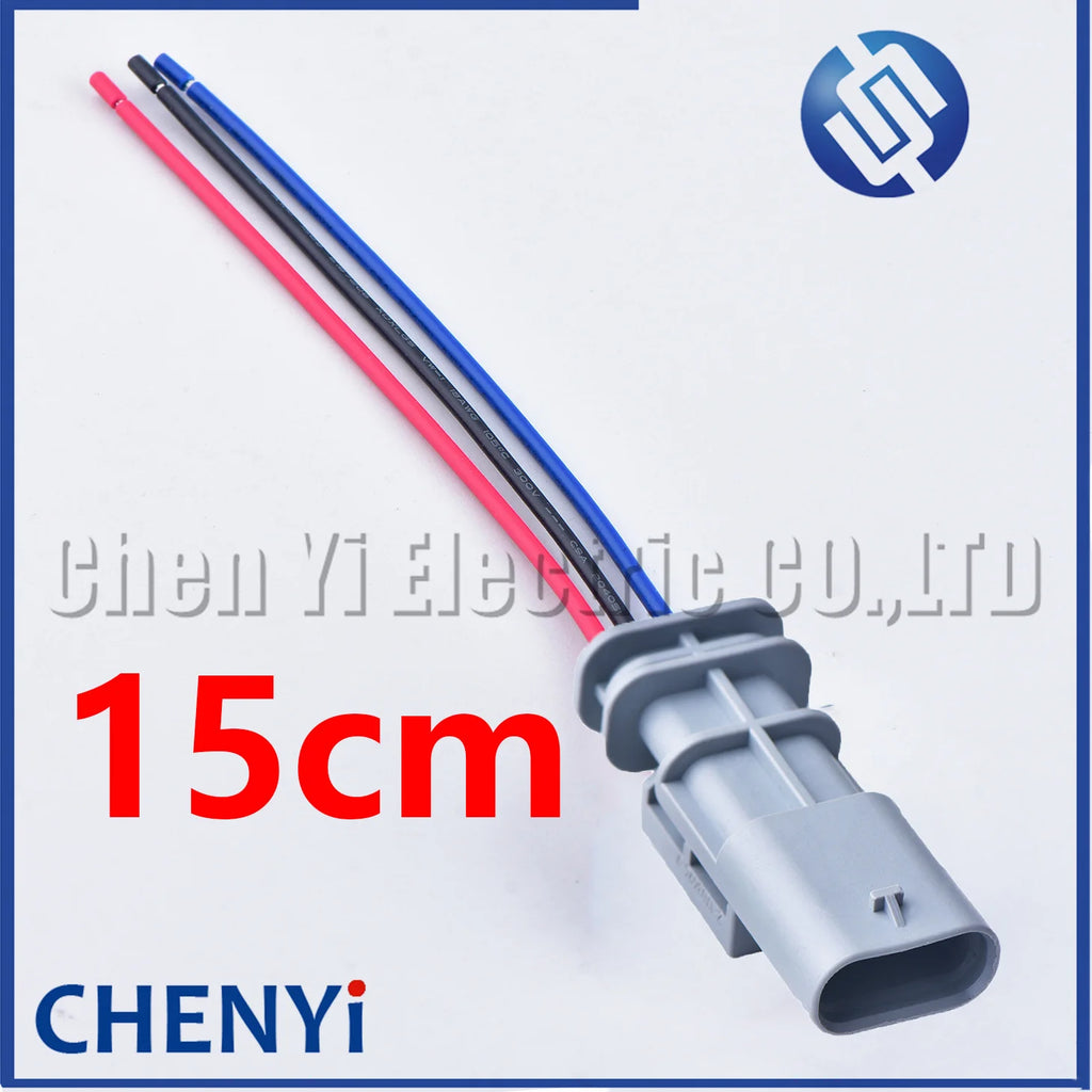 3 Pin Auto waterproof connector Motorcycle sensor plug Socket 7615637-04 805-121-522 A0295451326 2-1703496-7 2236953 A0225452526