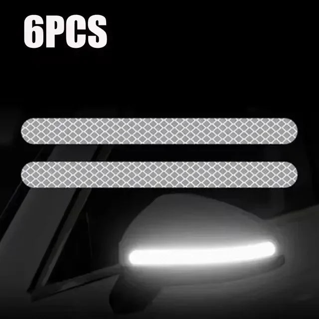 Car Rearview Mirror Reflector Stickers Universal Warning Anti-collision Reflective Strips Auto Exterior Accessories Reflex Tape
