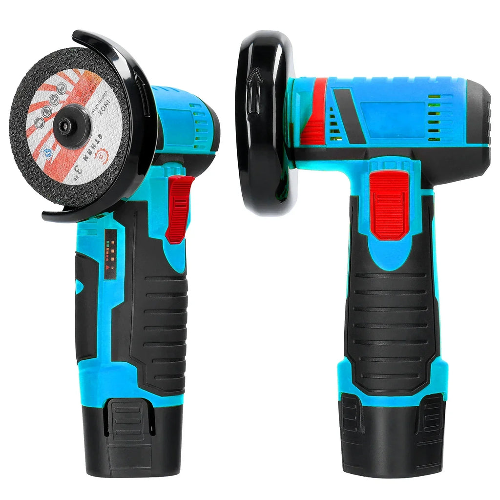 12V Cordless Electric Angle Grinder 19500rpm Lithium Battery Mini Polishing Grinding Machine Diamond Cutting Power Grinder Amagi
