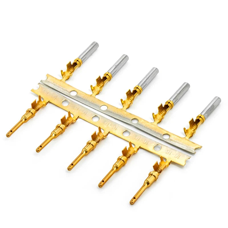 50pcs 1060-16-0144DT gold-plated male and female terminals 1062-16-0144 connectors with stamped spring inserts