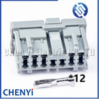 12 Pin Automotive connector Power Seat Assembly Plug Automotive Light Anti-rollover Sensor Plug 6098-0252 6098-0251 For Honda