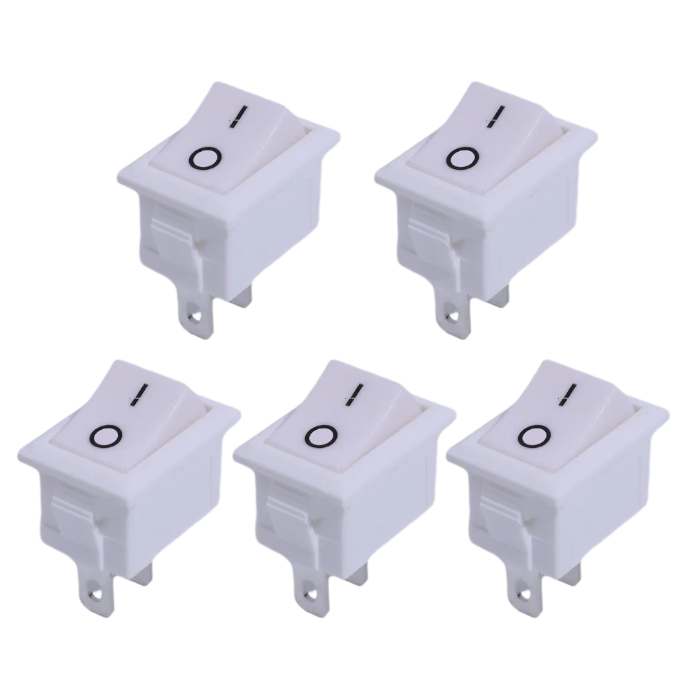 20/5Pcs Push Button Switch 21x15mm SPST 2Pin 6A 250V KCD11 Snap-in on/Off Rocker Switch 21MM*15MM Black Red and White