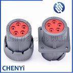 DEUTSCH Gray 5 Pin Waterproof connector HD16-5-16S HD10-5-16P HD10 1.5 Series Flame Retardant diagnosis Plug With pins