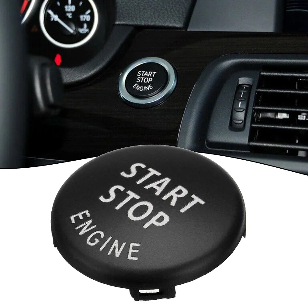 Car Start Stop Engine Button Switch Cover For BMW E70 X6 E71 X1 E84 X3 E83 Black Car Engine START Button Replace Cover