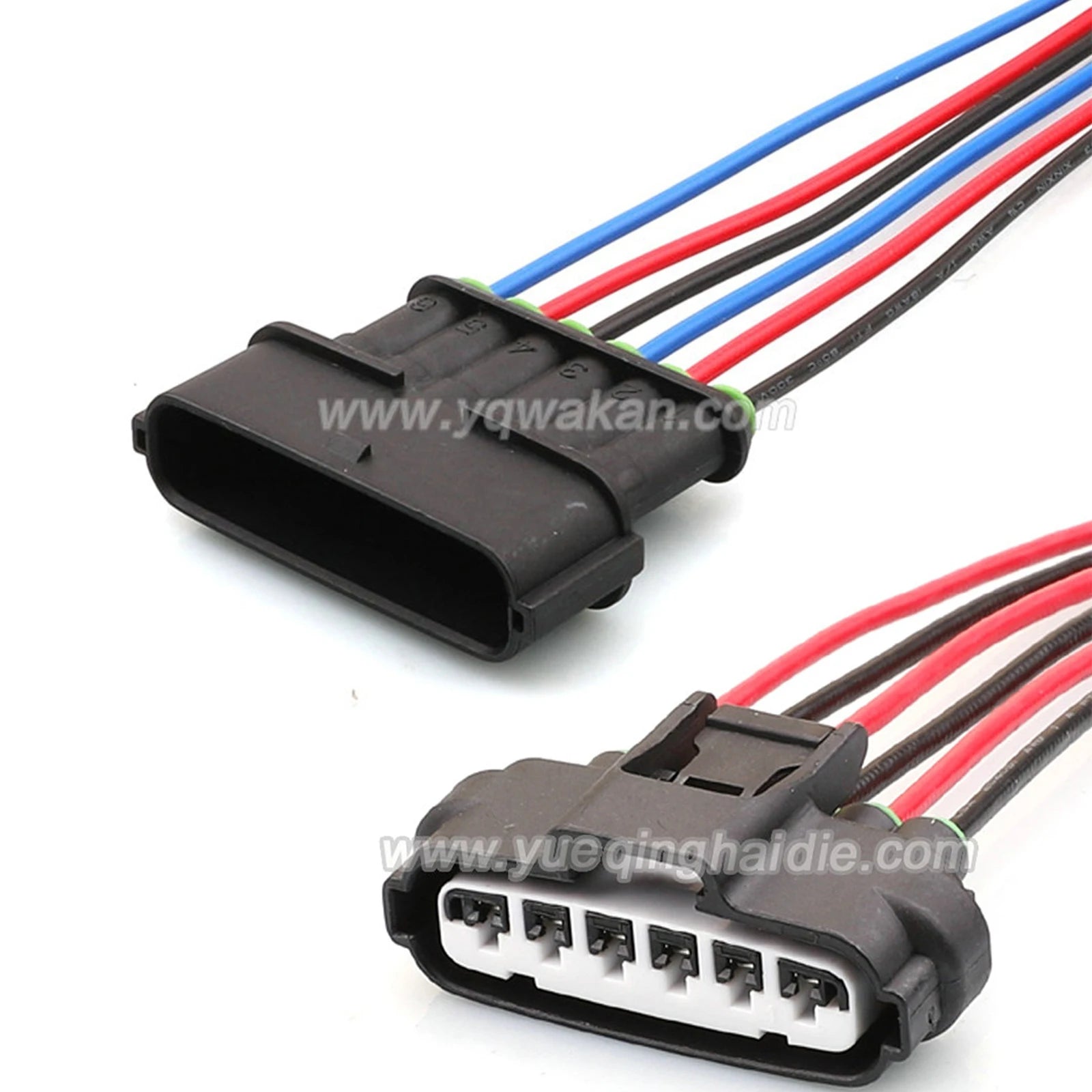 6 PIN Waterproof 2.2mm Male Female Connector Wire Harness Cable Plug For Toyota 7283-1968-30/90980-11858