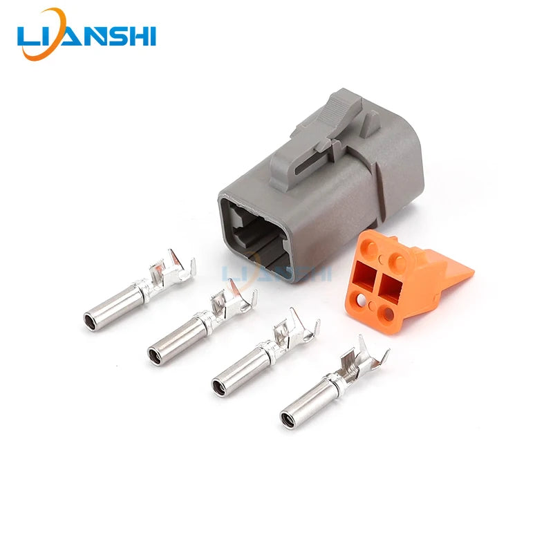 DTP06-2S Dechi type high-current heavy-duty truck wiring harness plug DTP04-4P automotive waterproof connector plug-in