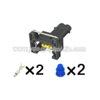 2PIN Waterproof 3.5mm Male Female Connector Water Tank EV1 Fuel Injector Nozzle Plug For VAG 1928402448 368354-1