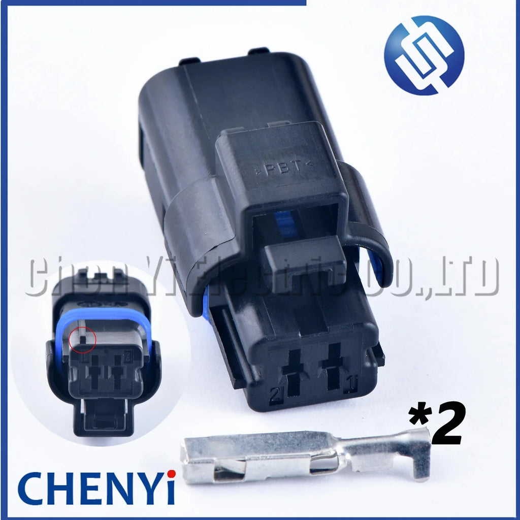 2 Pin auto waterproof connector Water temp sensor headlight Solenoid valve plug 211PC022S0149 10820158 for Peugeot Citroen