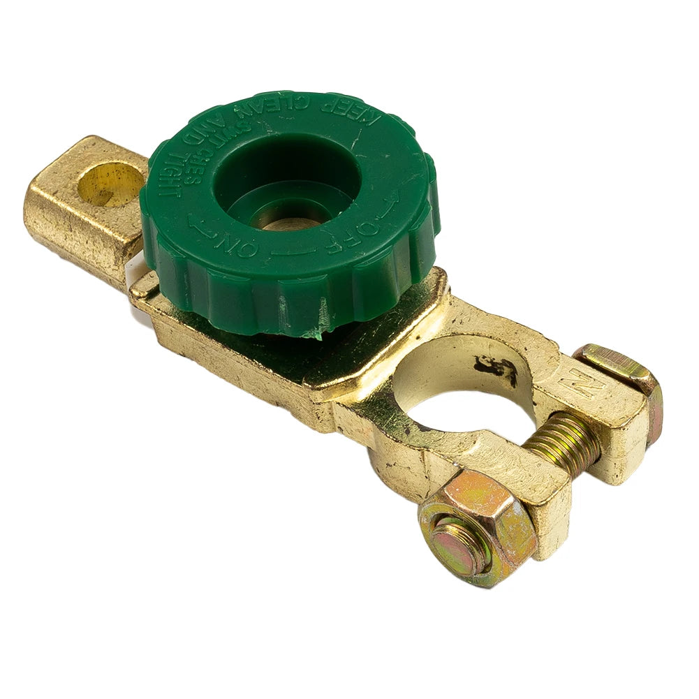 1PCS Heavy Duty Battery Disconnect Isolator Cut Off Switch 12V 24V Green 17MM  Fits Standard Negative Terminal Car Parts