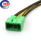 14 Pin Unsealed 0.6mm Male Female Connector Motorcycle Electrical Harnesses Wiring Harness Housing Cable Socket IL-AG5-14S-DSCI