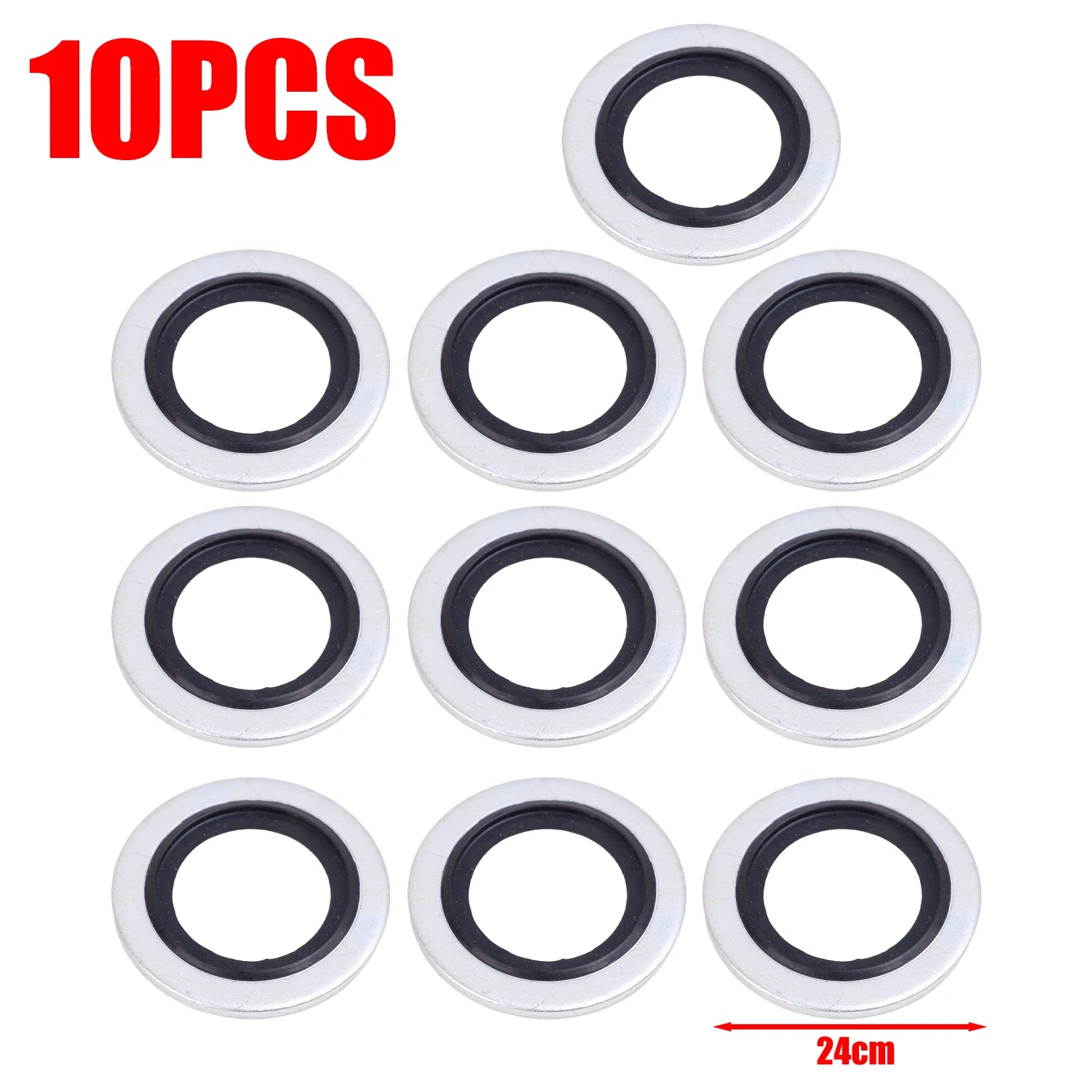 20/10PCS Car Oil Pan Drain Gasket Kit Drainage Bolt Pad Rubber Oil Drain Plug Gasket Replaceable Washer Seal Set M16