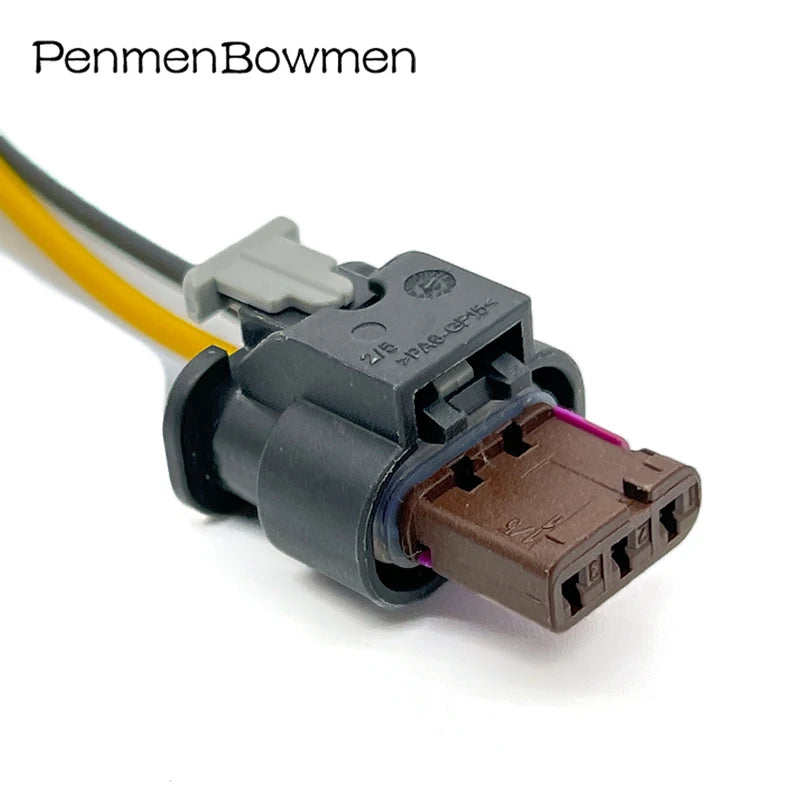 1 Set 3 Pin Auto Parking Radar Eye Gear Cylinder Pigtail Electrical Cable Connectors Wire Harness Plug For 4F0973703A