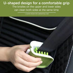 1Pcs Double Sided U Type Car Interior Openable Cleaning Brush Car Seat Belt Cleaning Brush Automotive Safe Belt Washing Tool
