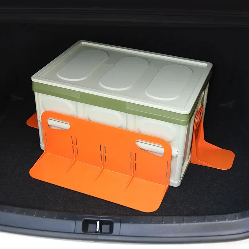 2pc Car Back Auto Trunk Fixed Rack Holder Stand Shake-proof Organizer Fence Storage Adjustable Distance Storage Box Fixer Amagi