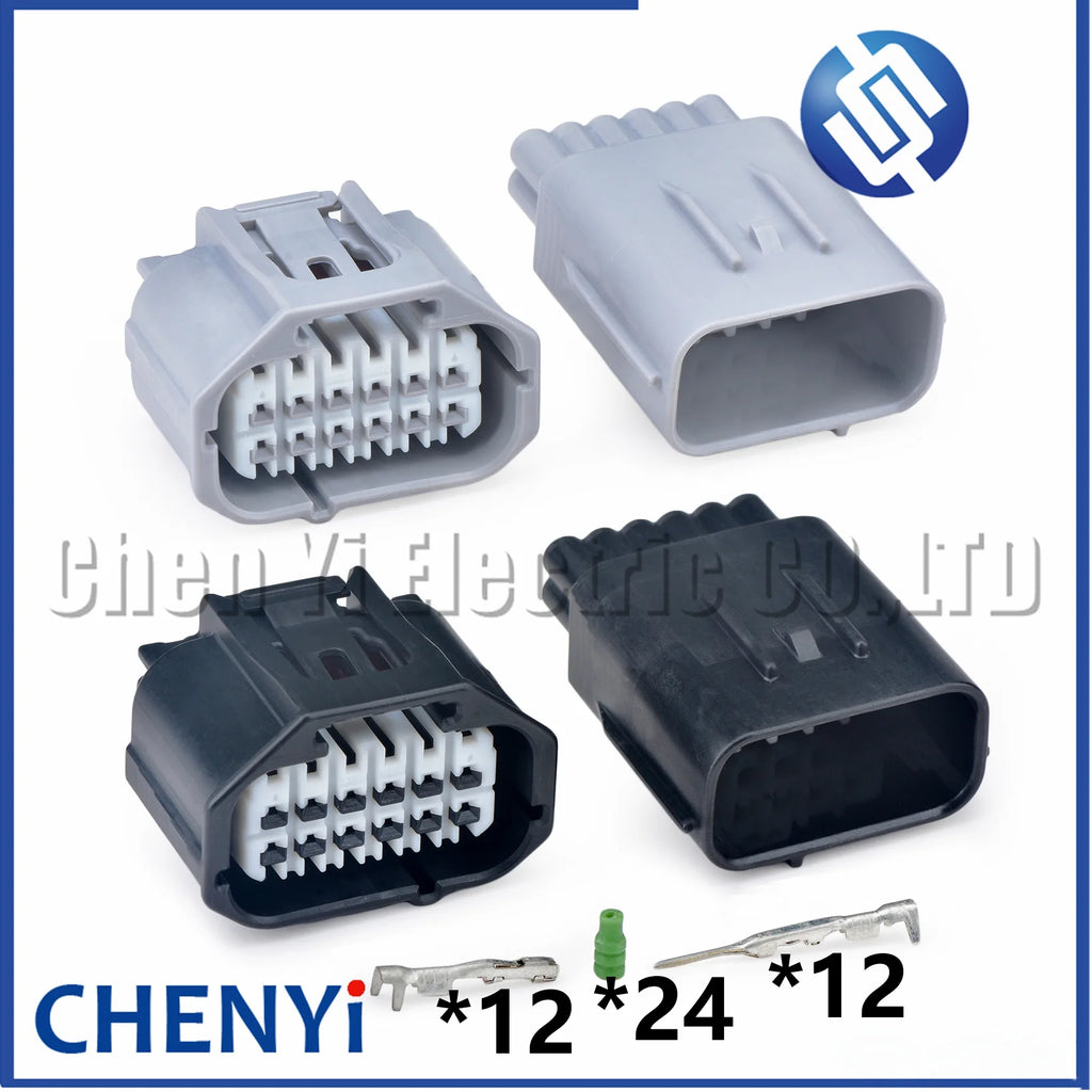12 Pin Auto waterproof connector Front and rear bumper radar plug 90980-12E42 90980-12E41 90980-12E40 90980-12E39 For Toyota