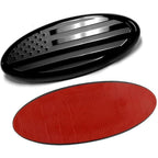 6 Inch Car Oval Front Grille Emblem For Ford F150 F350 FRONT GRILL Tailgate US Flag Oval Emblem Badge Car Decoration