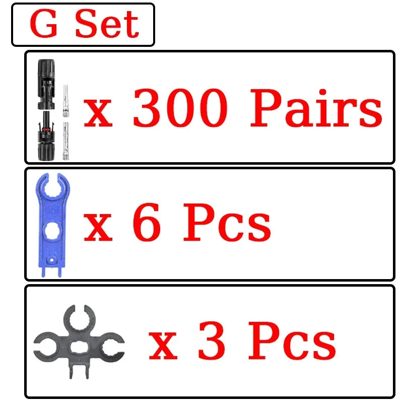 1/5 Sets Photovoltaic Solar PV Connector IP67 Y/T Type 30A 1000V 3-7 Way Branch Kit for PV/MC Cable 2.5/4/6mm² Battery Module
