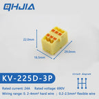 Fast Wiring Mini Rail-Type Quick Junction Box | 1-In-Multi-Out Plug-in Terminal Wire Connector for Easy Electrical Connection