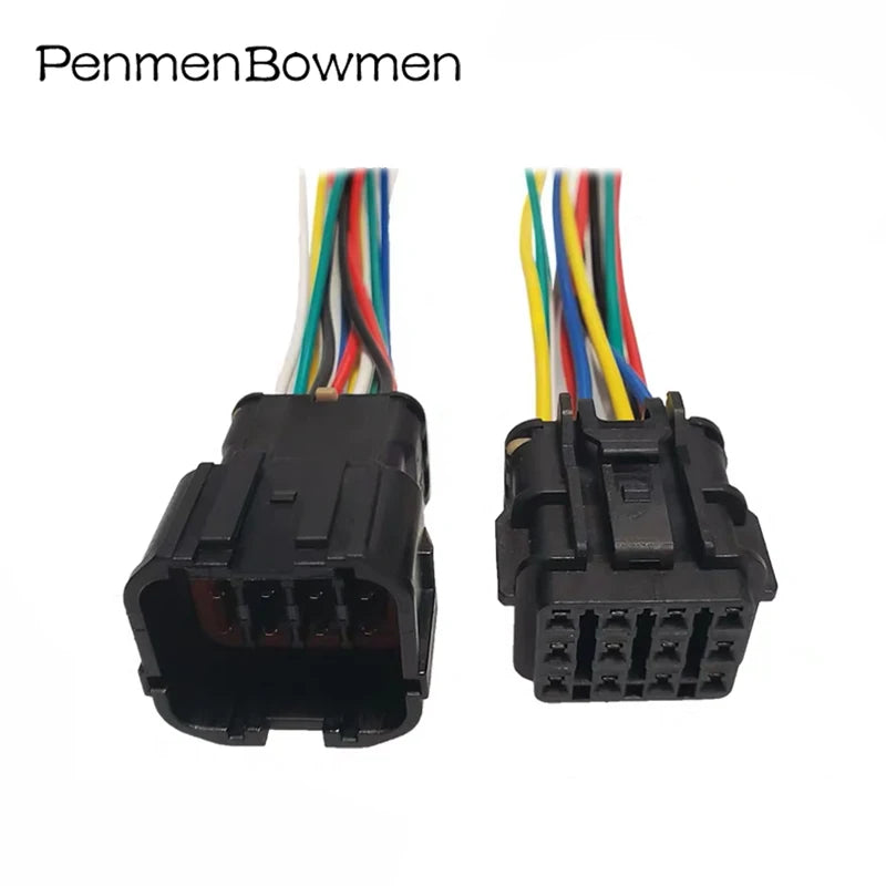 1 Set 1 2 3 4 6 8 12 14 16 Pin Car Xenon Lamp Fuel Pump Assembly Electrical Connectors Wire Harness Plug 7222-7544-40