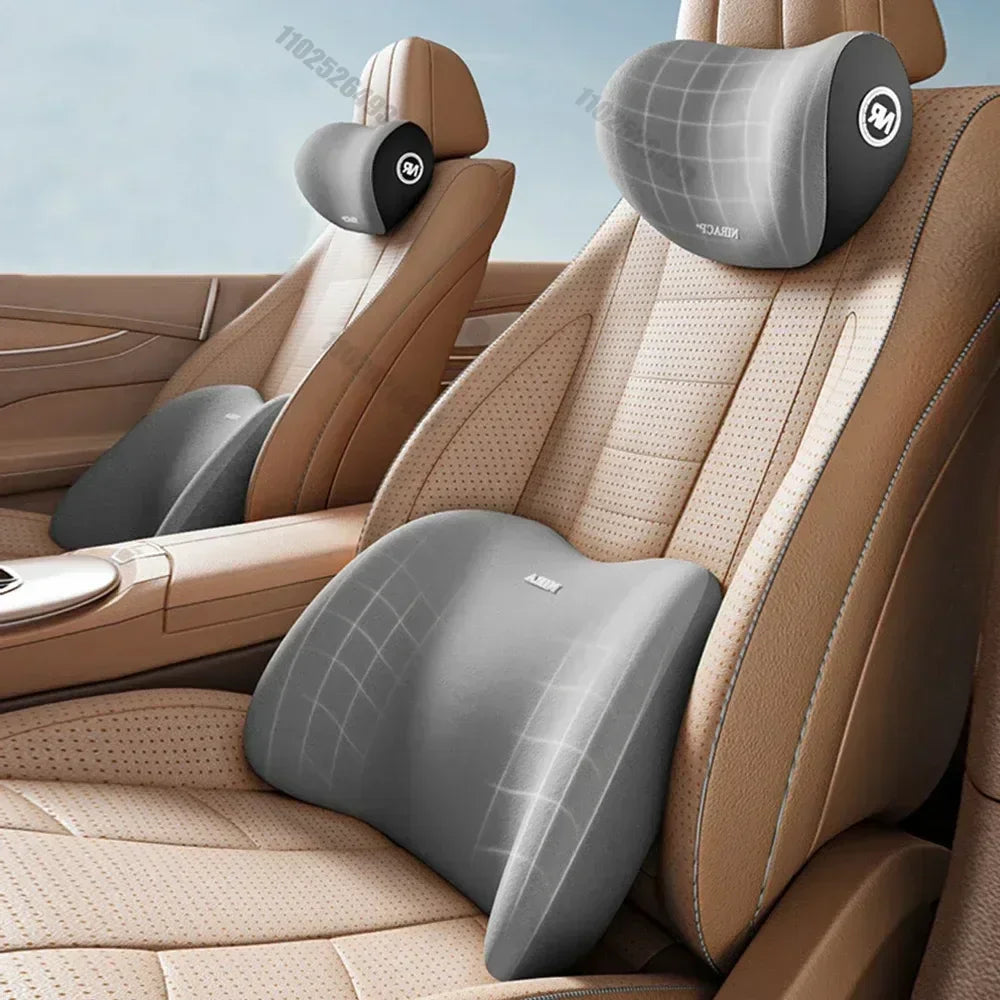 Car Headrest, Lumbar Support, Shoulder Pillow Pillow, Memory Cotton Waist Backrest Cushion, Household Automotive Products Amagi
