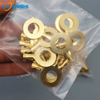Round wiring plate, copper nose, OT terminal, pure copper H62, brass wiring nose, battery wire lugs, cold-pressed open nose