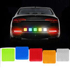 10pcs/set Car Bumper Reflective Safety Strip Stickers Car Reflective Sticker Reflective Warning Safety Tape Stickers Decals