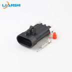 12129615/12110293 is a 3-hole waterproof wiring harness connector suitable for automotive crankshaft sensor plugs