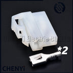 2 Pin male or female Automotive Connector 6.3 mm Series Plug with Pins For Car DJ7022A-6.3-11 6070-2471 6070-2481