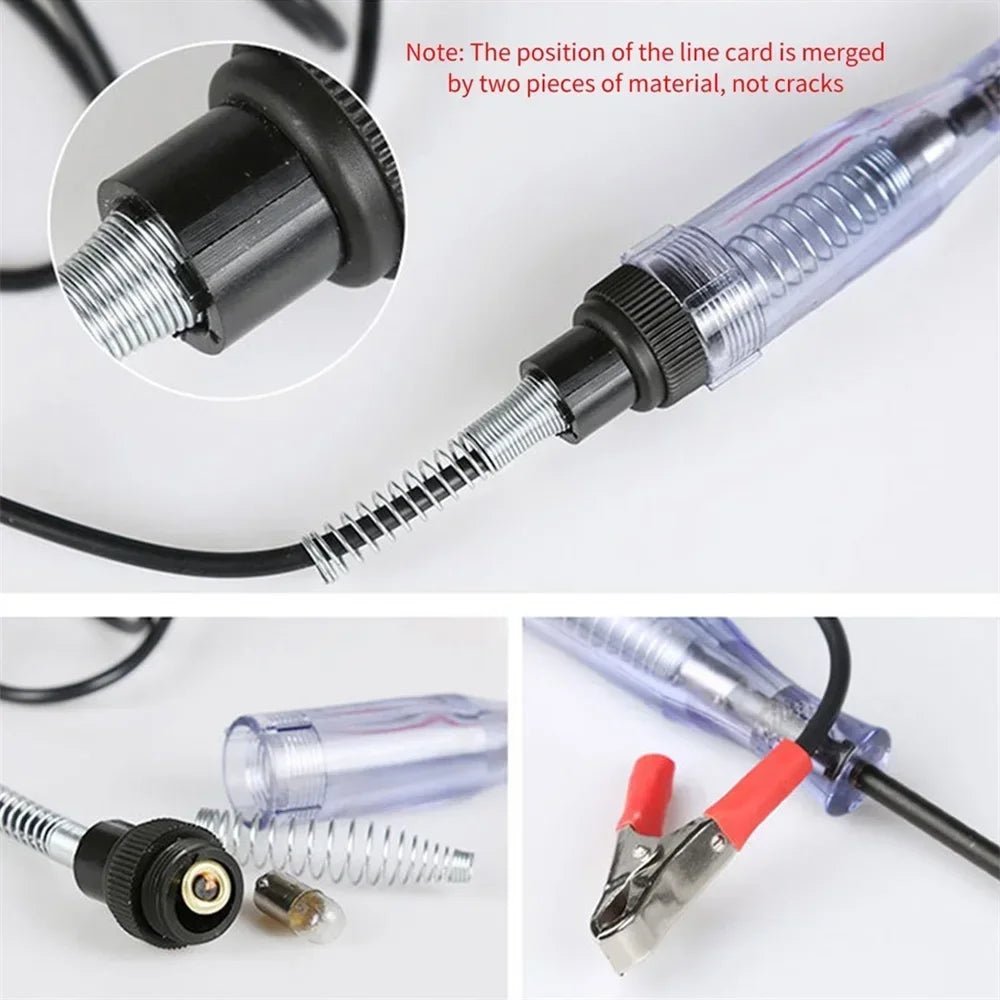 Digital Display Test Pen Versatile Car Circuit Tester for 6V 12V 24V DC Systems Safe Reliable Automotive Diagnostics with LED