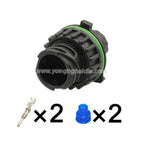 AMP 2 PIN Automotive Female Male Waterproof 2.5mm Connector Wire Electrical Round Plug 1-967402-3 1-967325-3