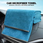 Thickened Car Cleaning Towel Multifunctional Water-absorbent Coral Velvet Microfiber Non-harming Car Special Wash Towel Amagi