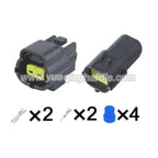 2 PIN 1.8mm Series Male Female Waterproof Connectors Automotive Harnesses With Terminals 174354-2 174352-2