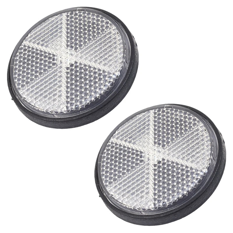 Motorcycle Circular Reflector Electric Vehicle Bicycle Waterproof Dustproof Night Warning Reflector 6mm Hexagonal Screw Fixation