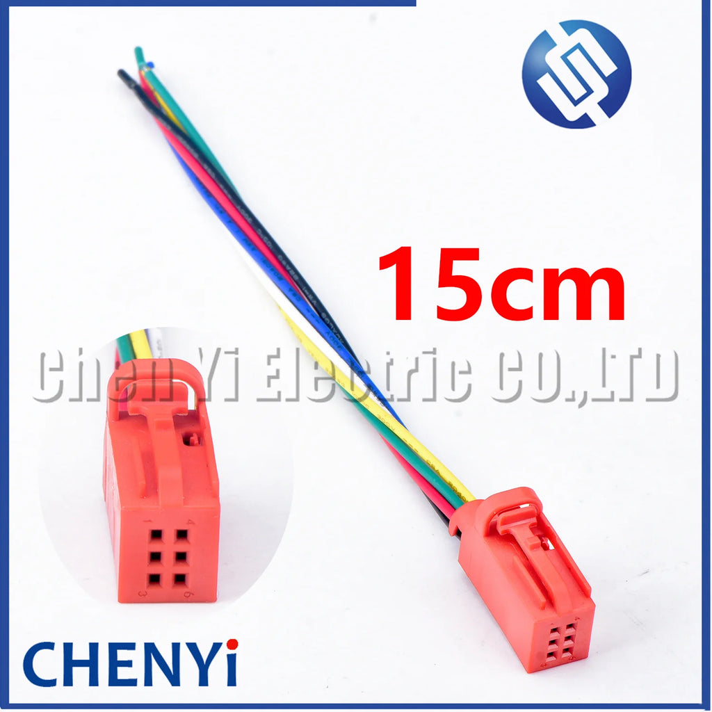 6 Pin Automotive Door Reversing Rear Cover Plug Connector Car Tire Pressure Alarm Plug 1-1534121-5 1534121-2 1534121-3 1534121-1