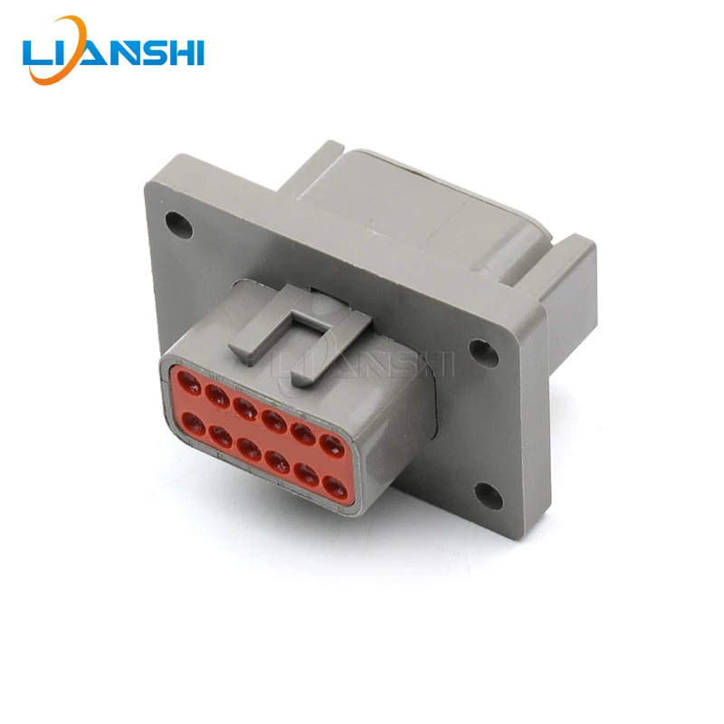 DTM04-12PA-L012 Welded flange gray plug New energy vehicle wiring harness connector terminal DTM06-12SA