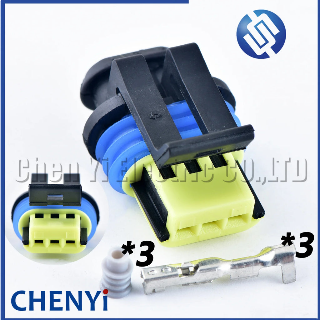 3 Pin Auto Waterproof Connector Automobile turn signal lamp plug Xenon HID Ballast Power Plug 15336029 33152360 For Osram Ford
