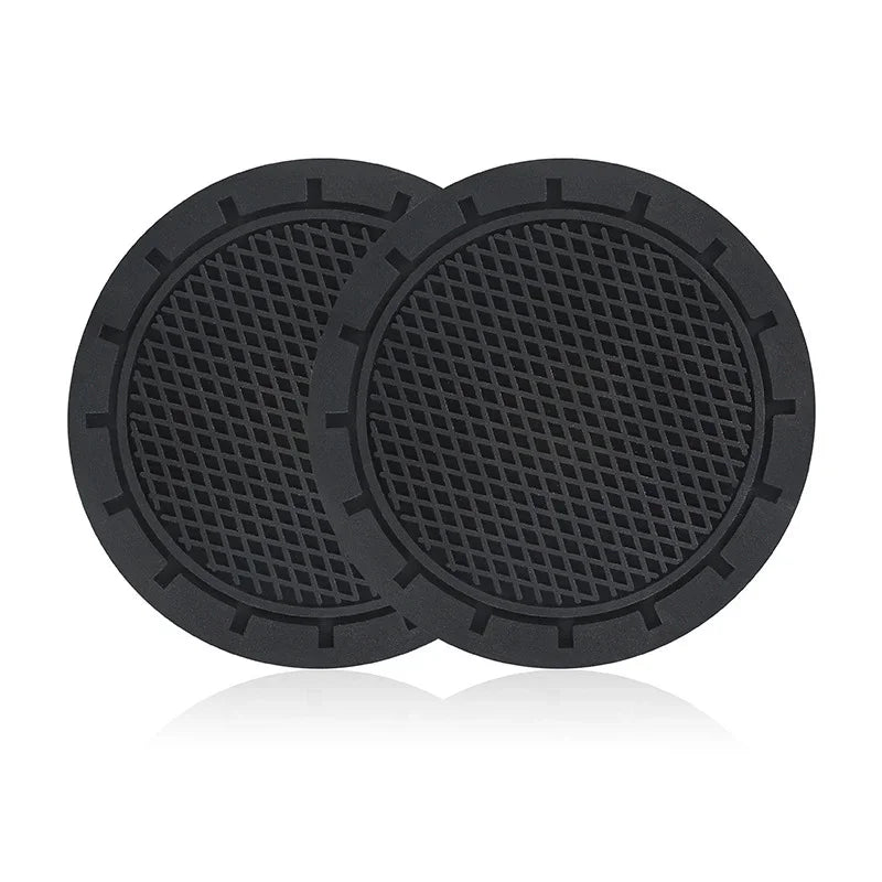 Car Cup Holder Anti-Slip Insert Coaster Mat Auto Cup Holder Soft Rubber Anti-skid Drink Cup Bottle Mat Car Interior Accessories