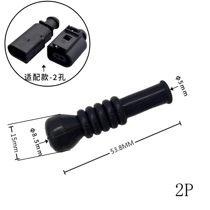 Automotive wire harness dust thread silicone sheath 1.5 series DJ7021-1.5HID connector tail clip 1-6 holes