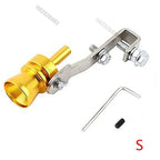 Universal Stainless Steel Car Turbo Sound Automatic Muffler Exhaust Pipe Blow-off Vale Professional Simulator Whistle Amagi