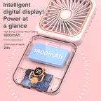 Foldable Neck Hanging Fan Adjustable Refrigeration Handheld USB Rechargeable Multifunctional Air Cooler For Outdoor Sports Amagi