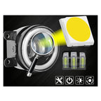 2 PCS 3.5Inch Car  LED Fog Lights Ring White Yellow  Ring Turn Signal Lamp For Offroad  Vehicle Headlight