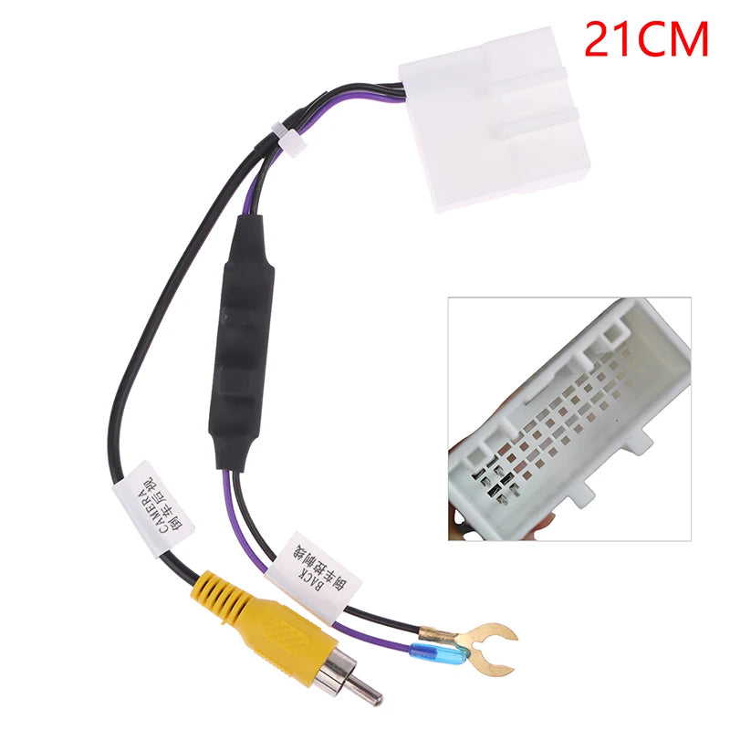 1PC Digh Quality DIY Accessories 24Pin Auto Camera Video Output Car Reverse Camera Output Video Adapter Cable