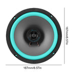 4-6.5 Inch 160W 2-Way Car HIFI Coaxial Speaker Door Audio Music Stereo Tweeter Mid-woofer Full Range Frequency green for Refit