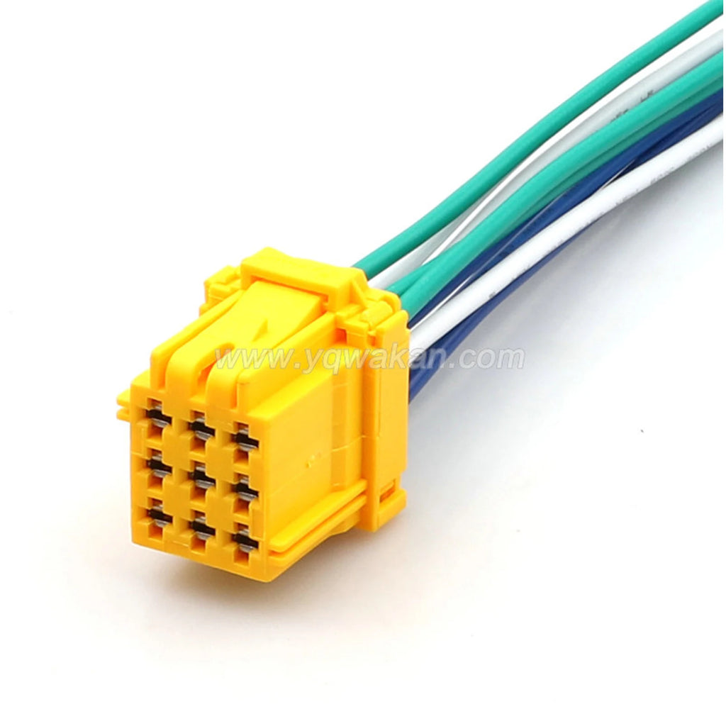 9PIN Connector 2.8mm Unsealed Male Female Connectors Wiring Harness Cable Socket 8-968971-1 Grey Yellow White